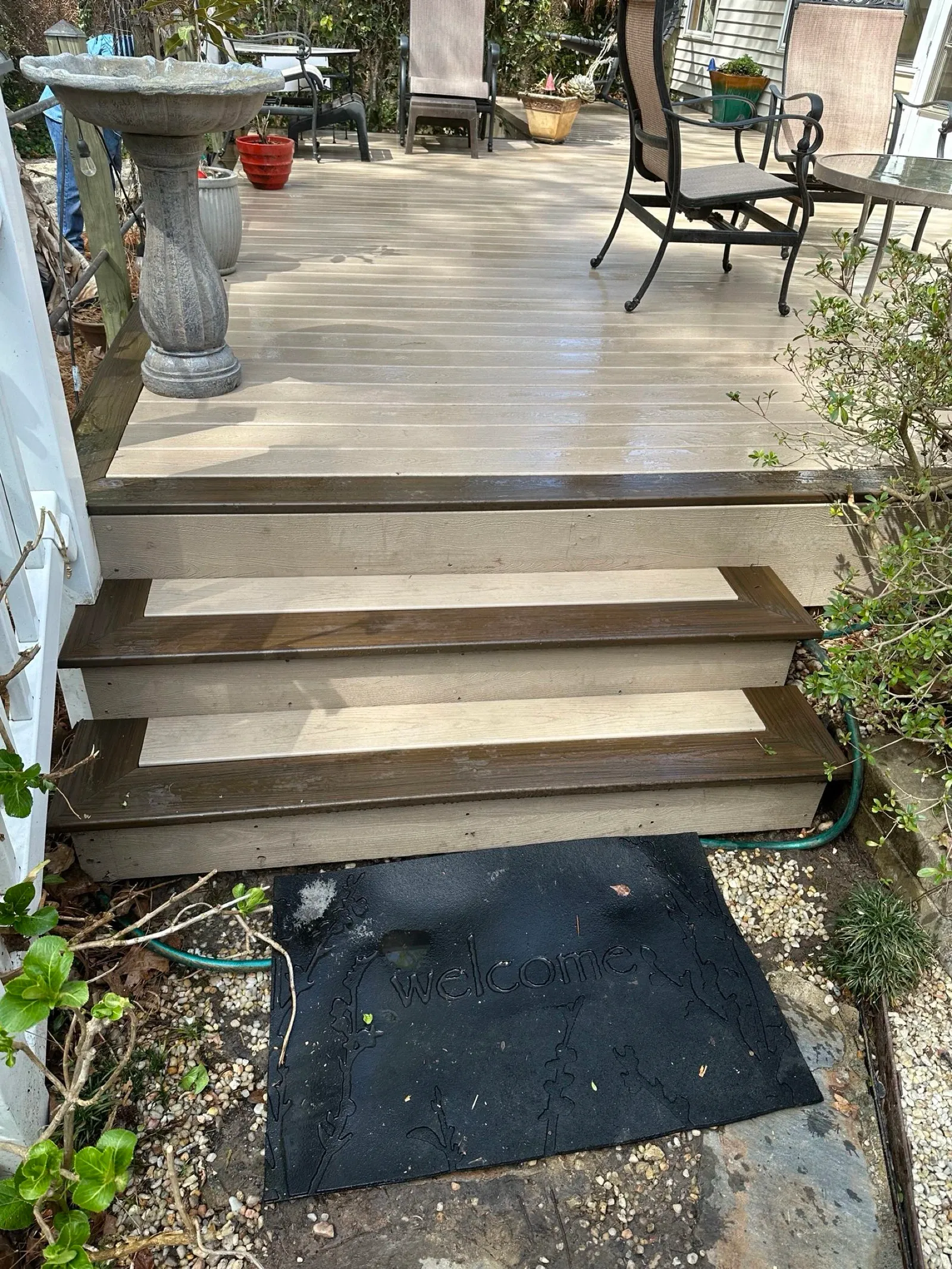 Custom outdoor living space deck installation in Charleston SC