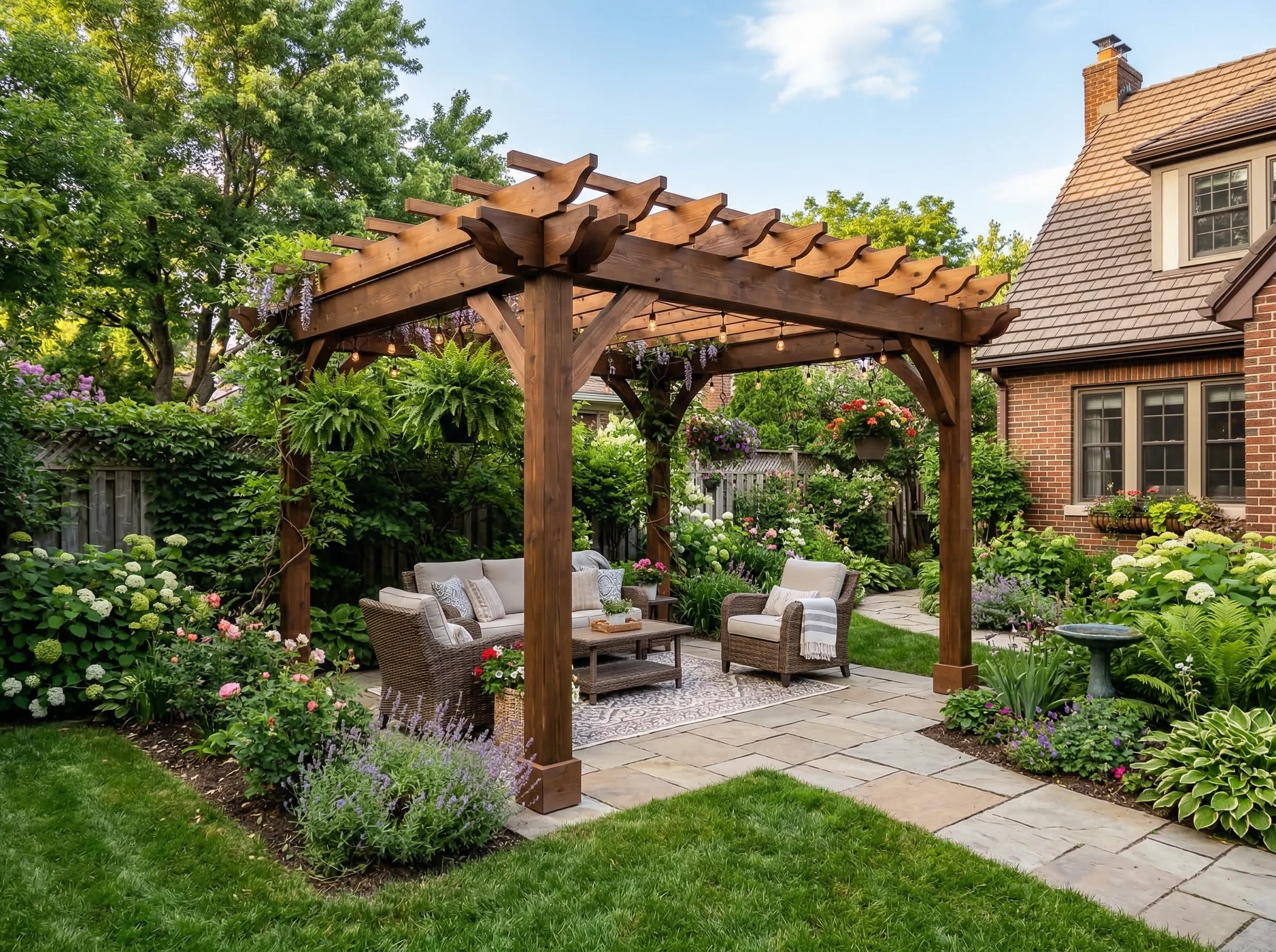 Custom-built pergola in Charleston SC