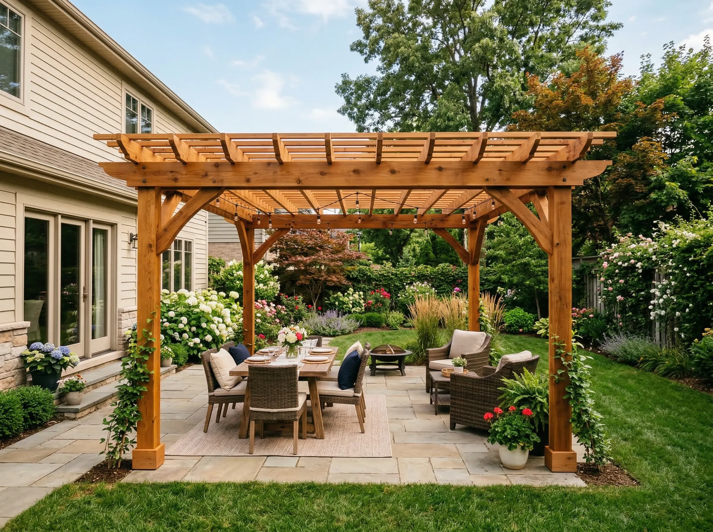 Southern charm pergola ideas for Charleston SC homes