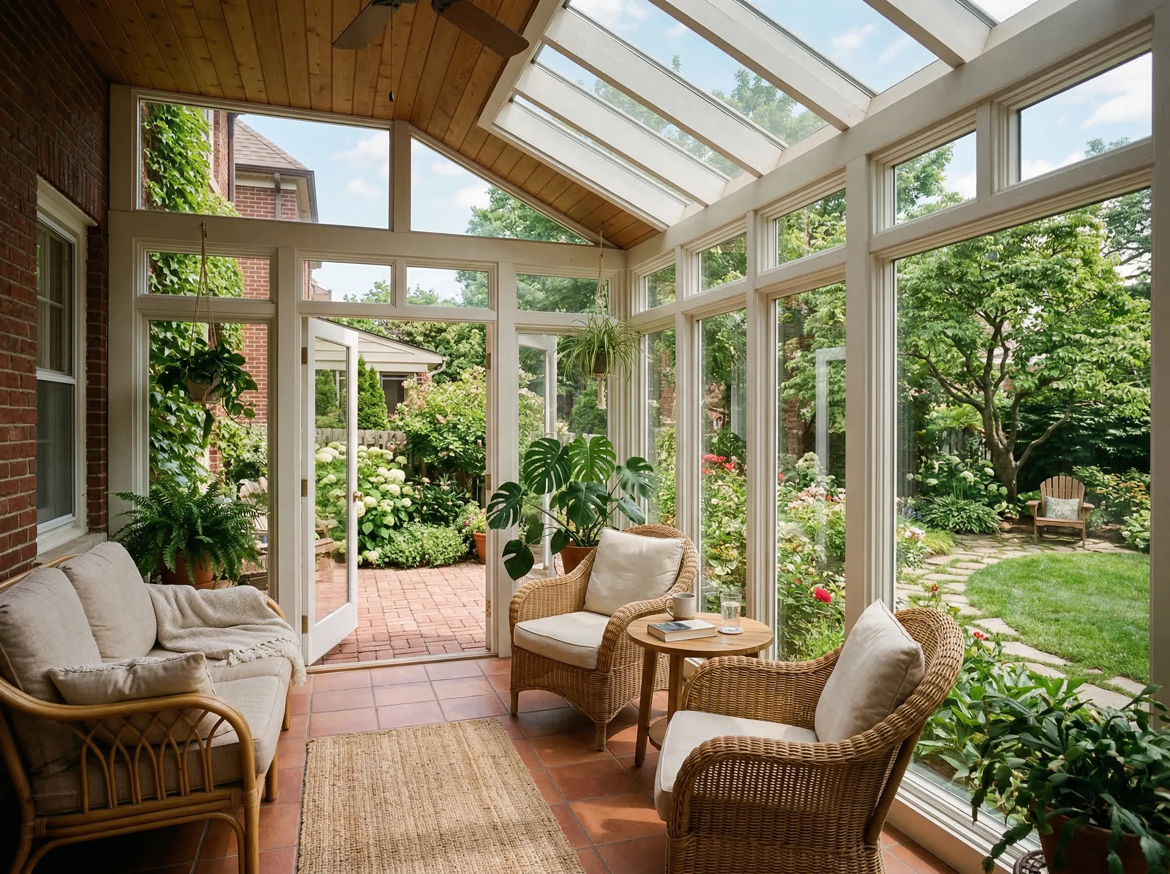 Beautiful sunroom views from a Charleston SC home