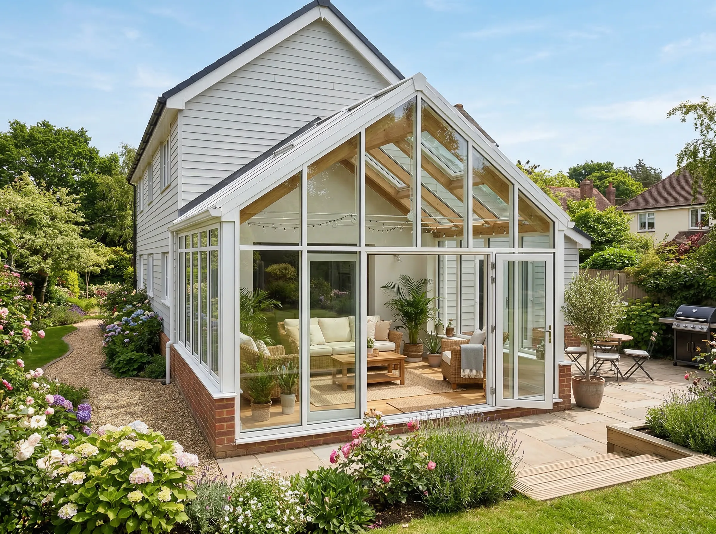 Bright sunroom addition on a Charleston SC home