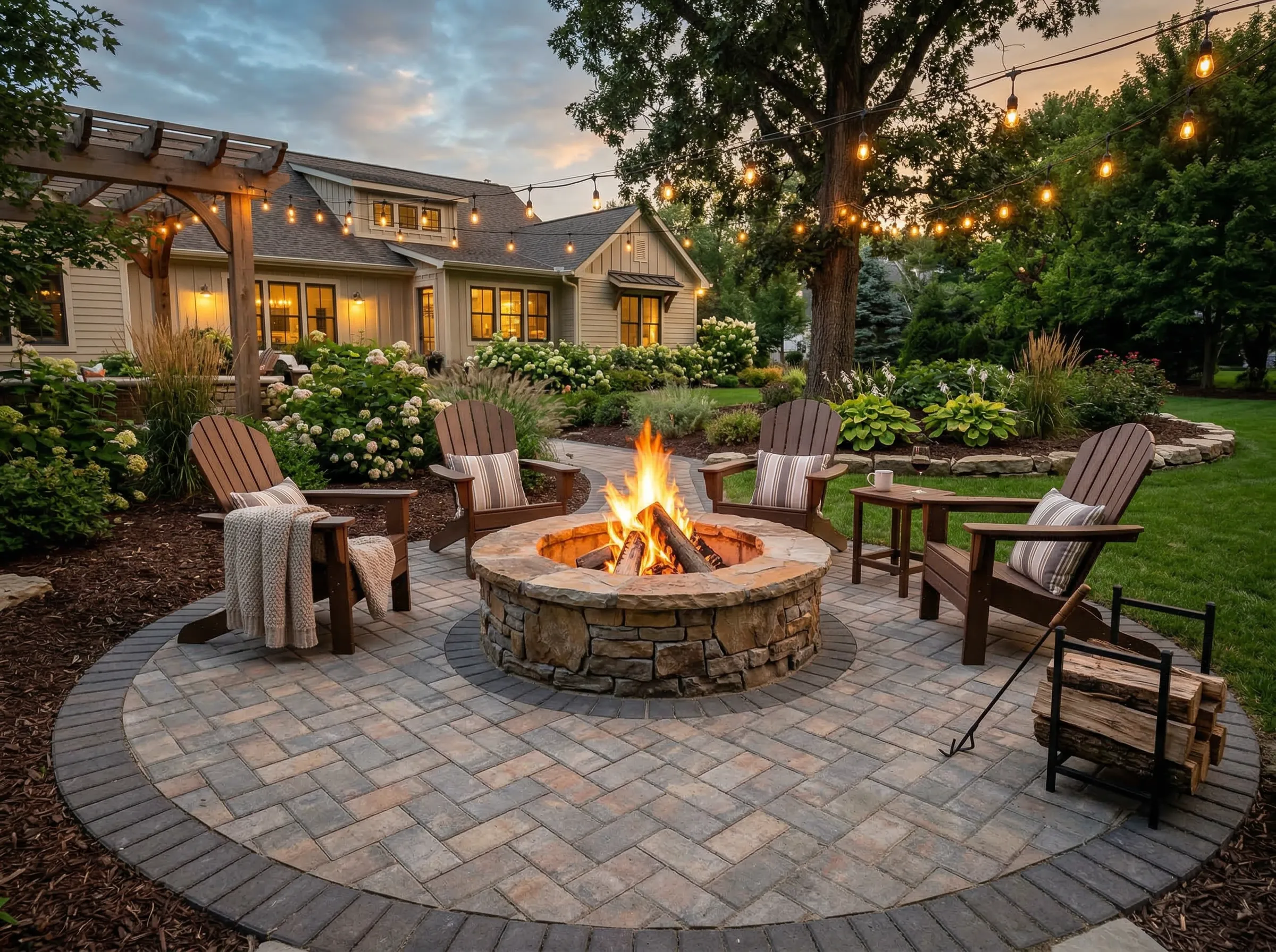 Coastal outdoor fireplace design ideas in Charleston SC