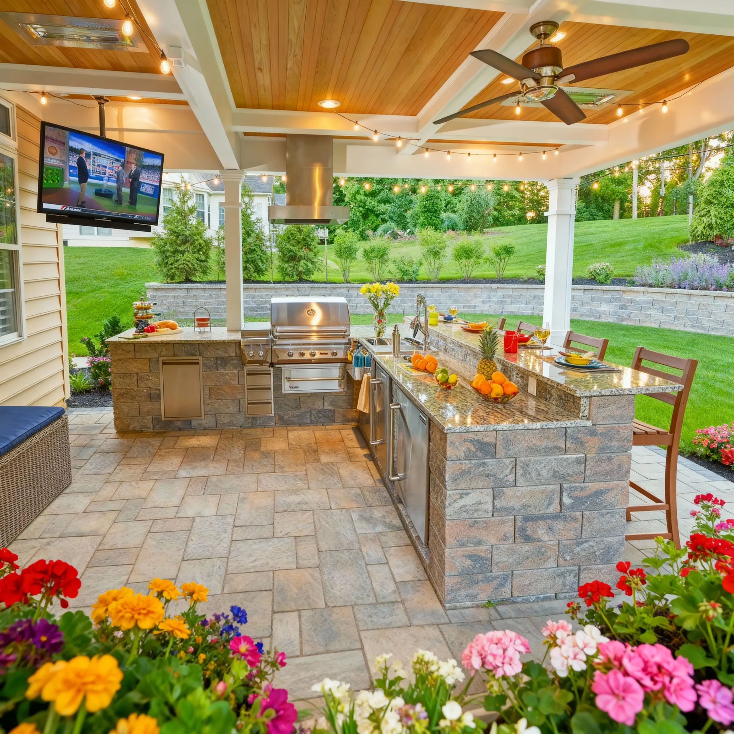 Custom outdoor kitchen builder in Charleston SC — American Custom Exteriors