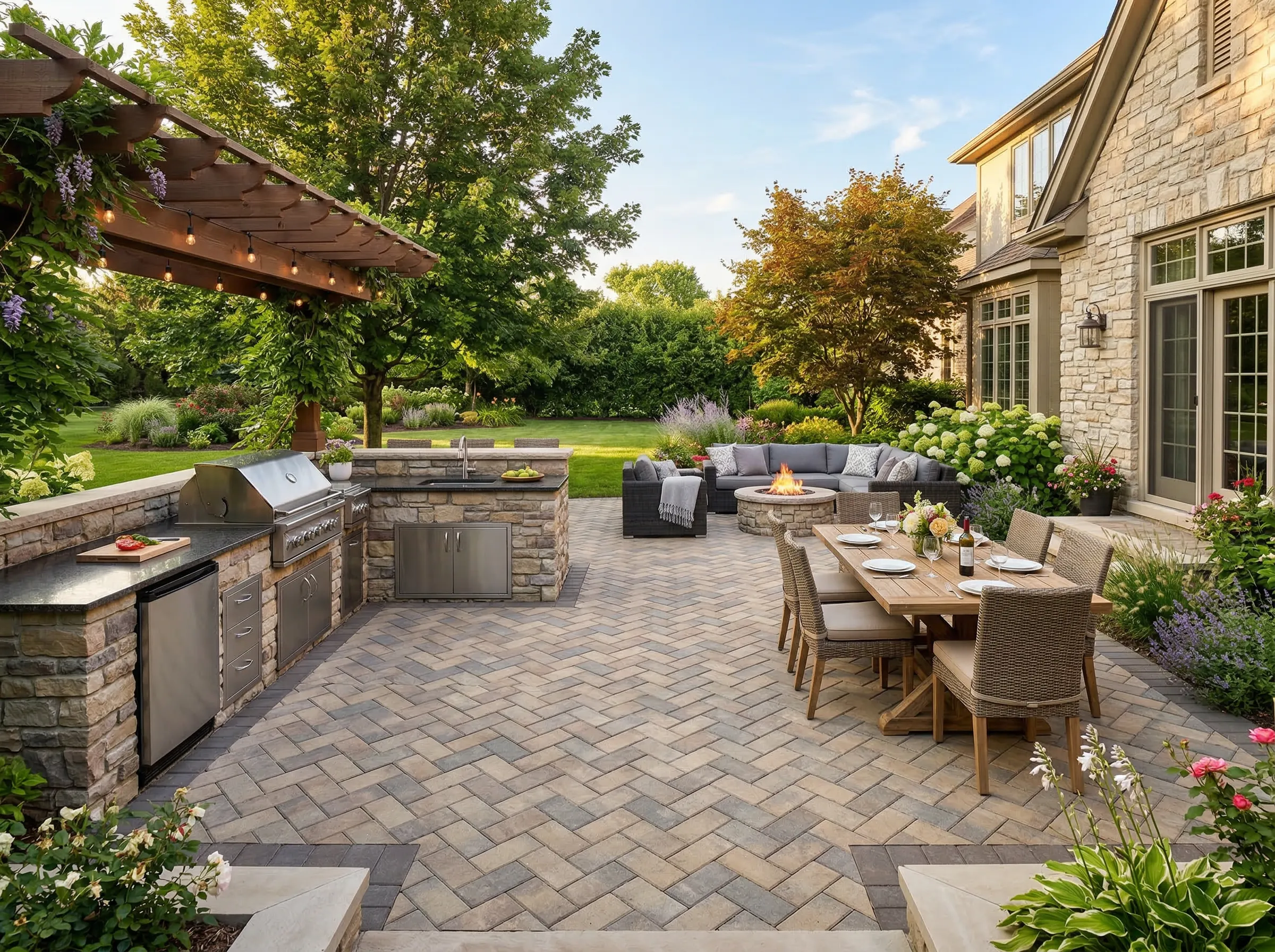 Southern outdoor living and custom outdoor kitchen design in Charleston SC